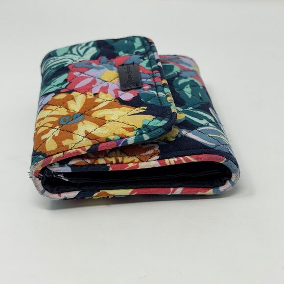 Vera Bradley RFID Riley Compact Wallet Happy Blooms Floral Discontinued Print - Picture 11 of 16